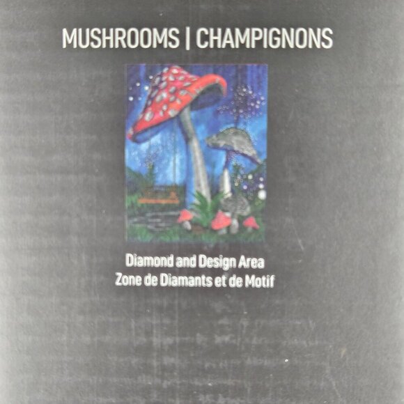 Make Market Diamond Art Painting Kit "Mushrooms" 16" x 20" New in Box - Picture 8 of 10